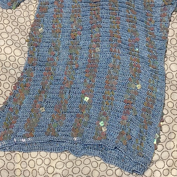 Baby blue crochet top - Picture 4 of 8